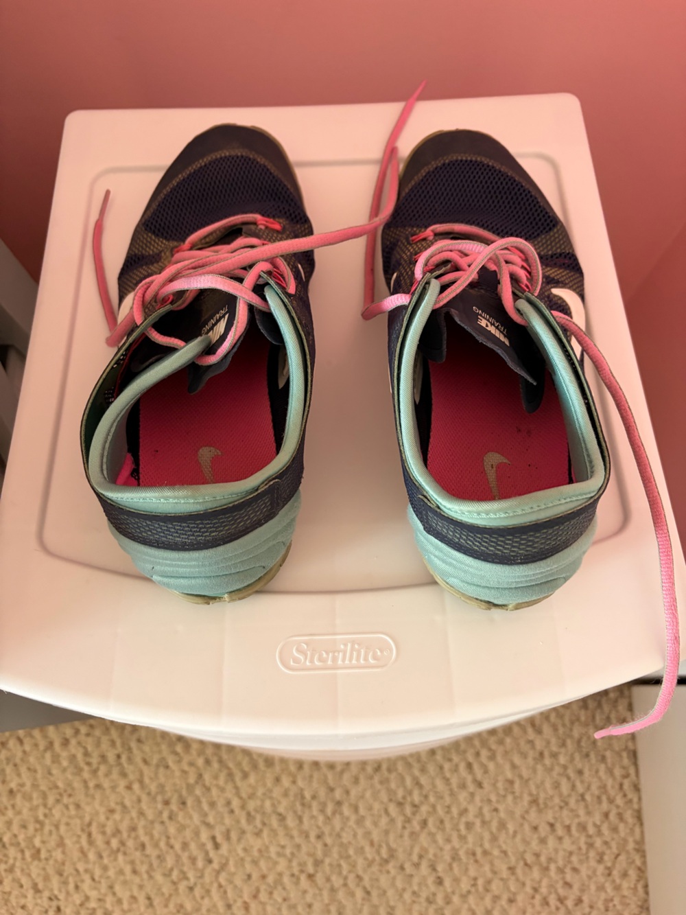 Nike Women’s Navy Teal Pink Running Shoes